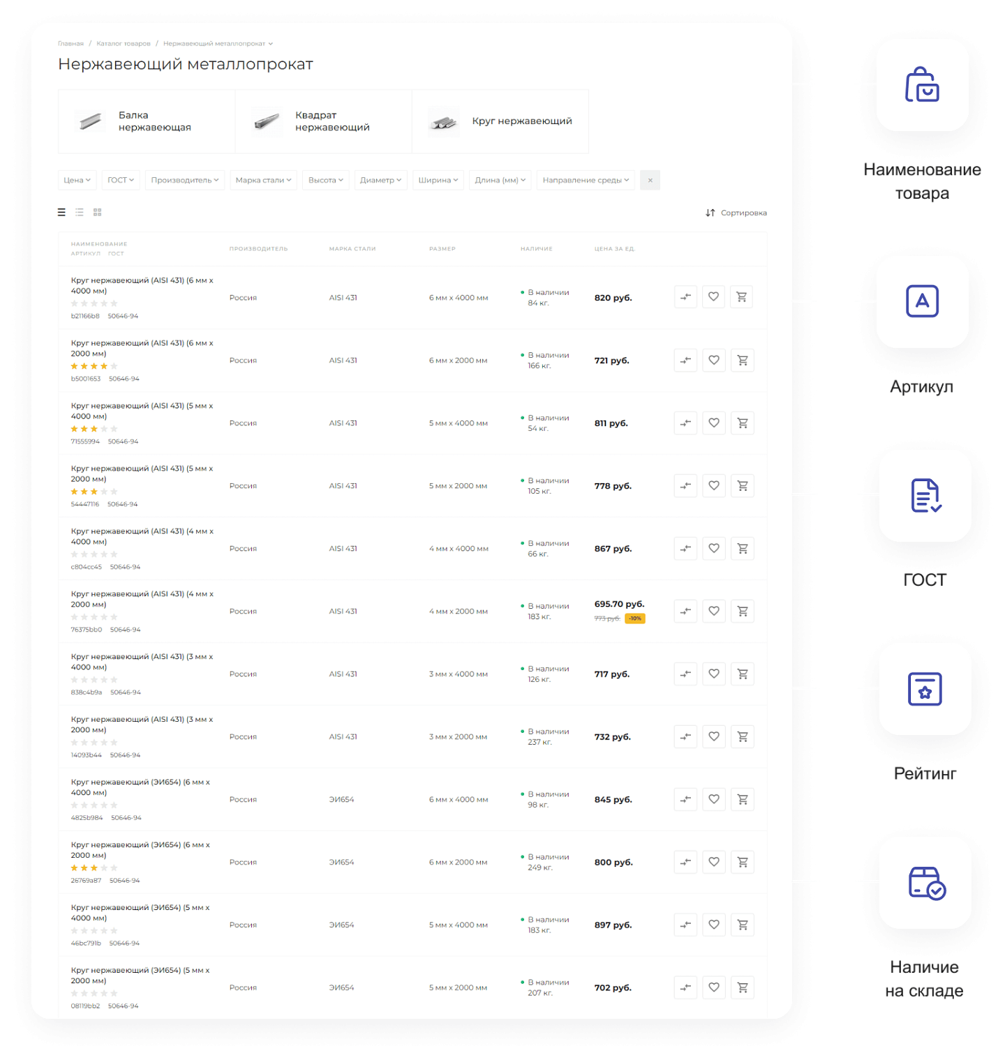 Готовый сайт для промышленной компании
